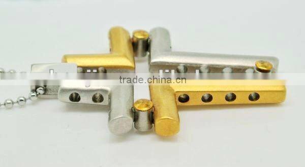 New design gold silver hollow cross pendant