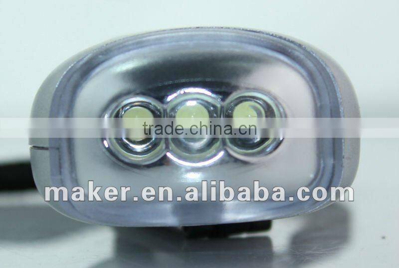 3 LED Cranking Dynamo, solar powered Plastic Flashlight