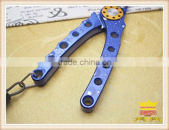 New fancy blue space aluminum alloy multifunctional pliers, fishing pliers, fishing scissors, fishing tools