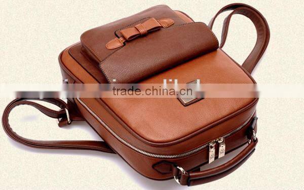 china alibaba lady leisure time leather fashionable backpack