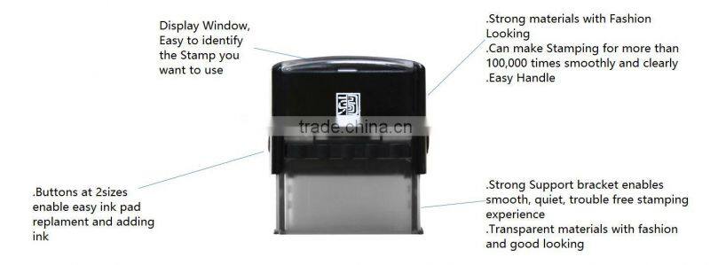 China Manufacturer Epress abs die flash stamps/abs flash stamp mount