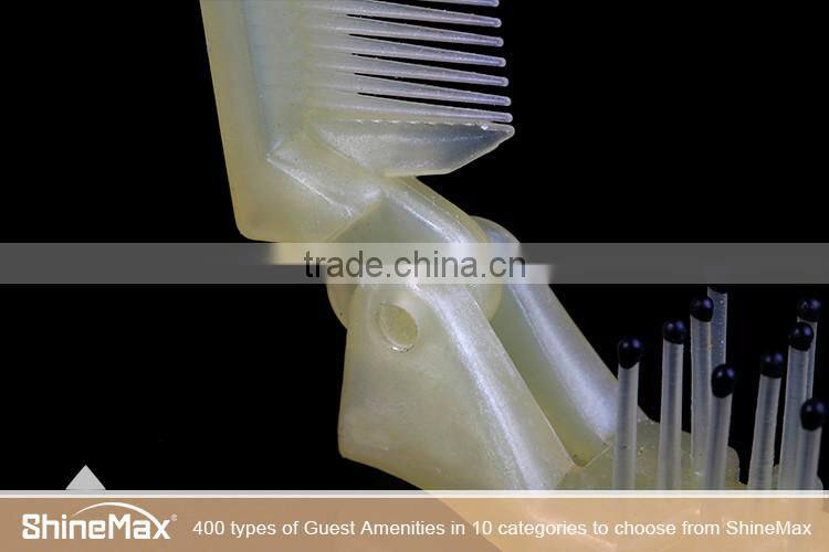 Plastic comb Travel hotel disposable foldable plastic comb Salon plastic tail comb Salon comb
