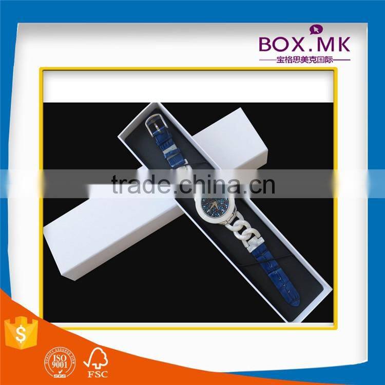 Fashionable Promotional Luxury High Quality Best Selling White Rectangle Cheap Watch Gift Box