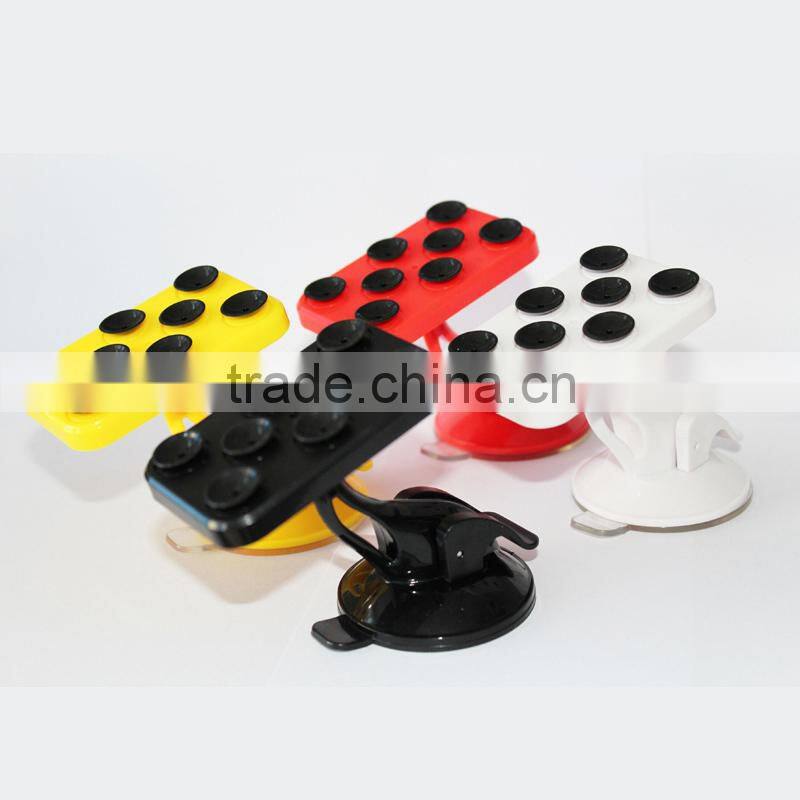 Flexible universal mobile phone car air vent holder