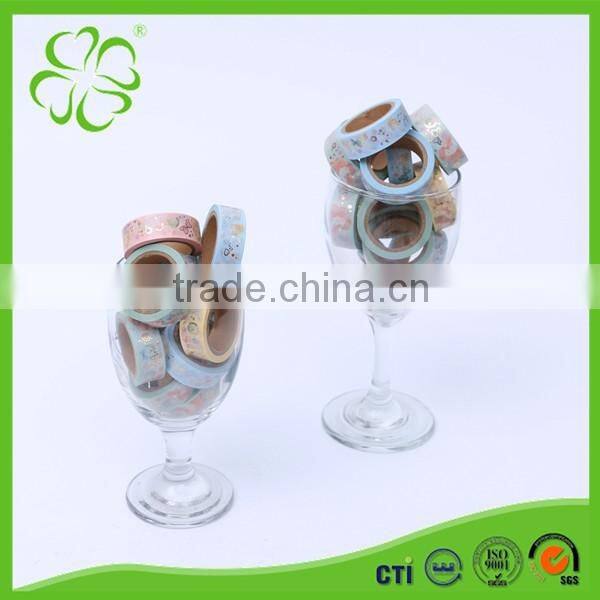 Colorful Decoration Shining Tape with Gold Foil