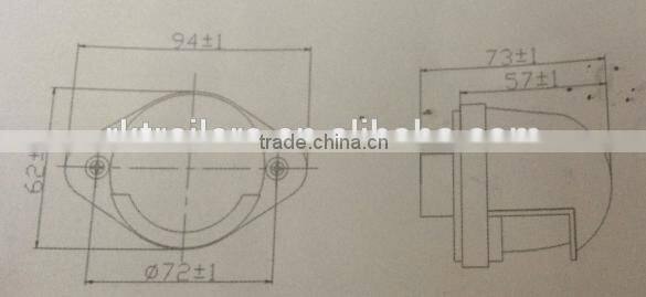 6pcs truck or trailer led license plate lamps (RK09135)