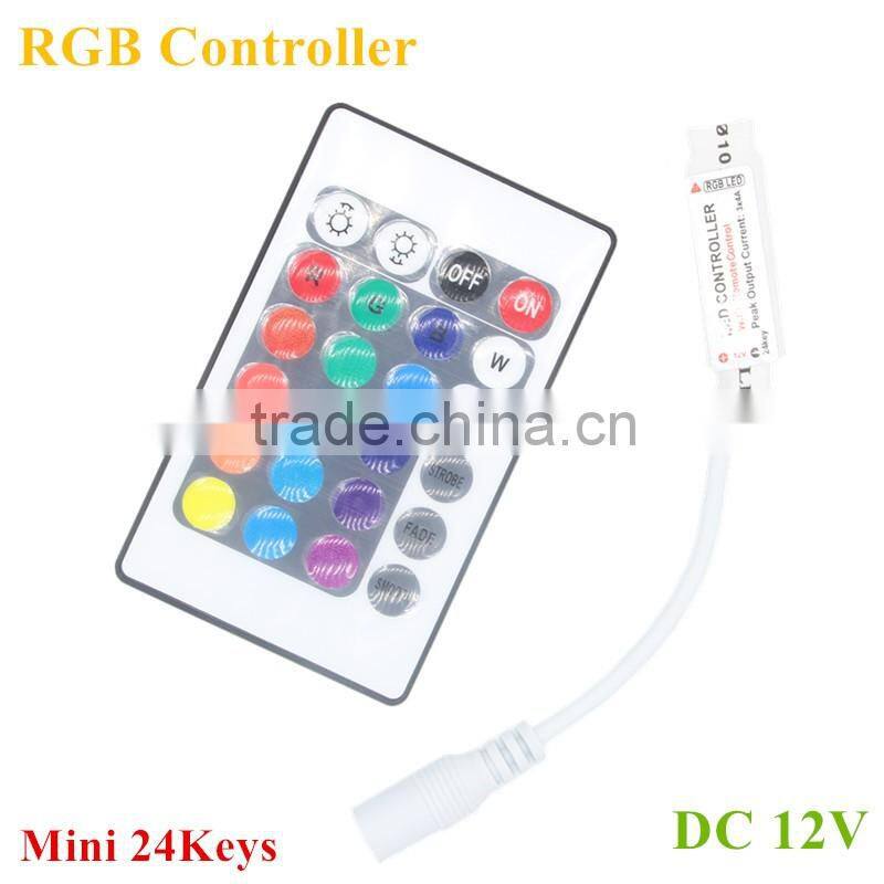 factory price high quality mini rf 24 key rgb controller