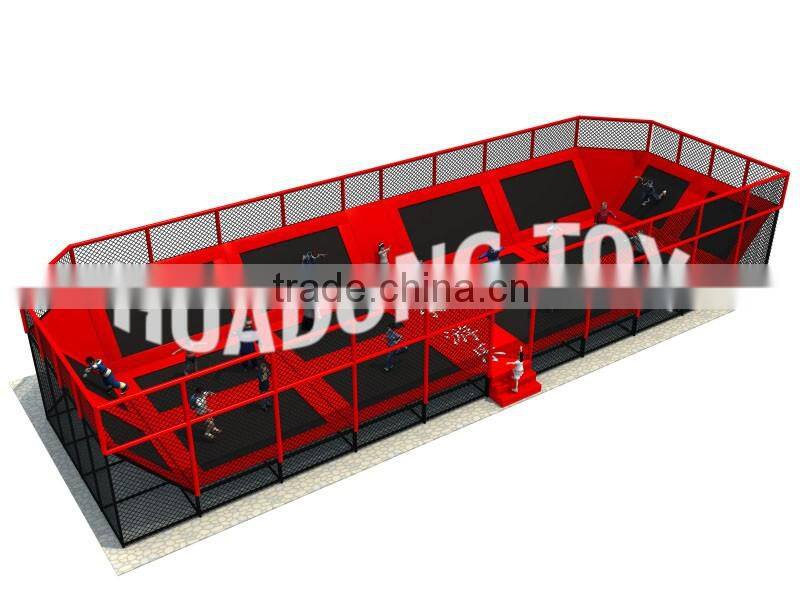 New factory price for indoor trampoline park, high quality trampoline playground