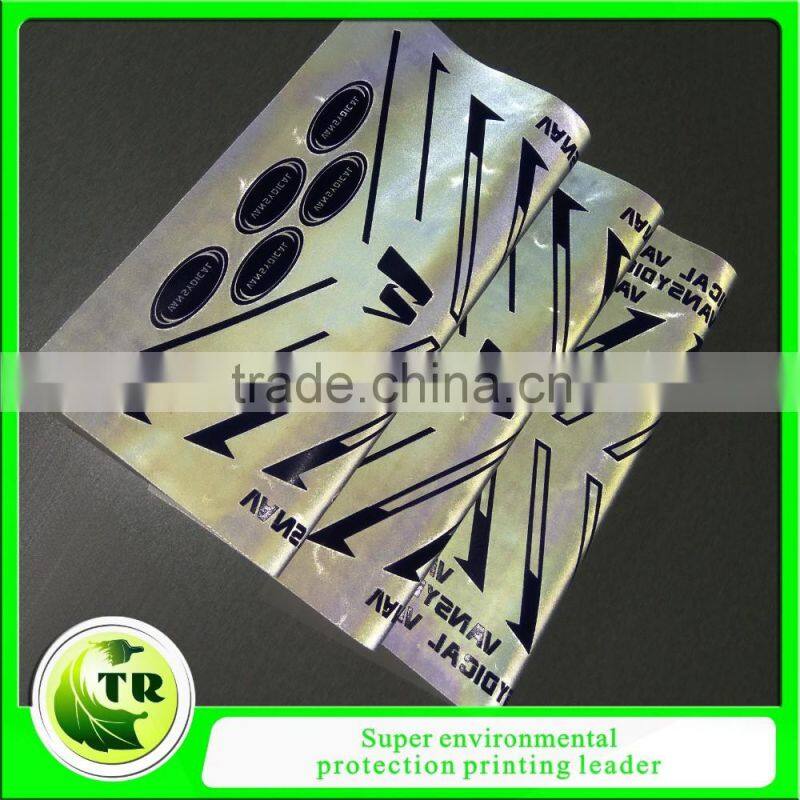 clothing labels heat transfer reflective printing sticker