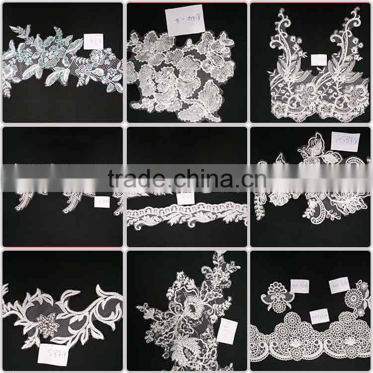 Fashion decorative french lace fabric for wedding dress wholesale China