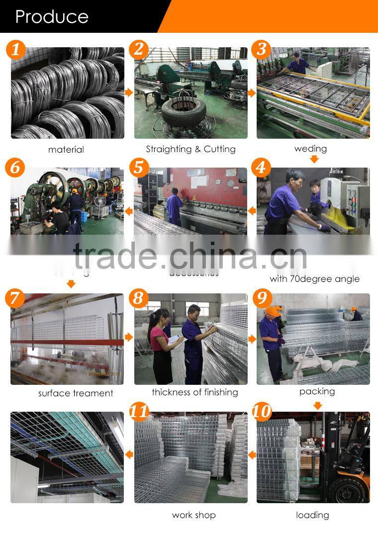 Flexible stainless steel wire asket cable tray