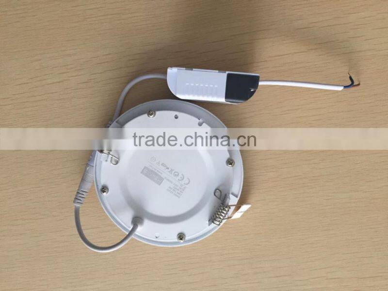 alibaba express 6inch aluminum smd 2835 led panel downlight 12w