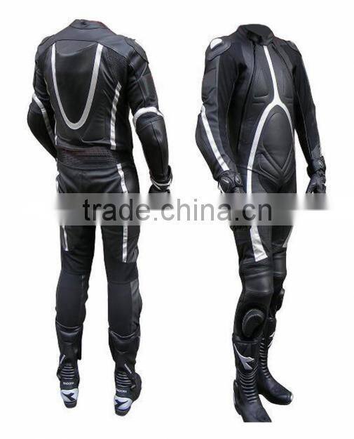 Motorbike leather suit/Custom sizing leather racing suit