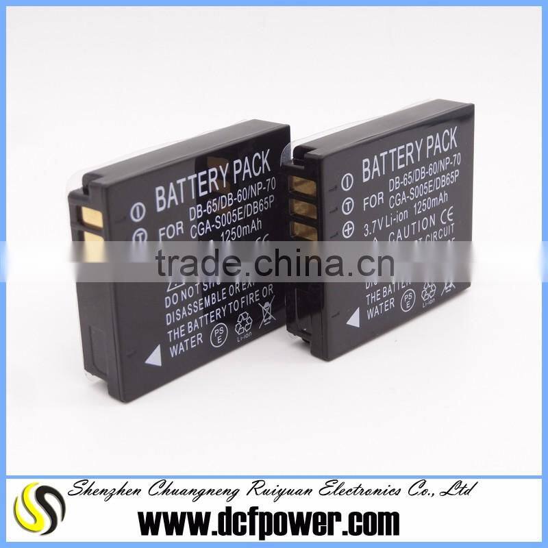 Factory supply price compatible with CGA-S005E NP-70 for DMC-FX120 DMC-FX150 GR Digital camera battery D-Li106