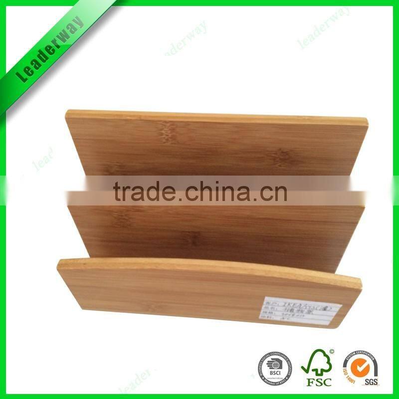 Stand office bamboo supply stationery holder on the desk