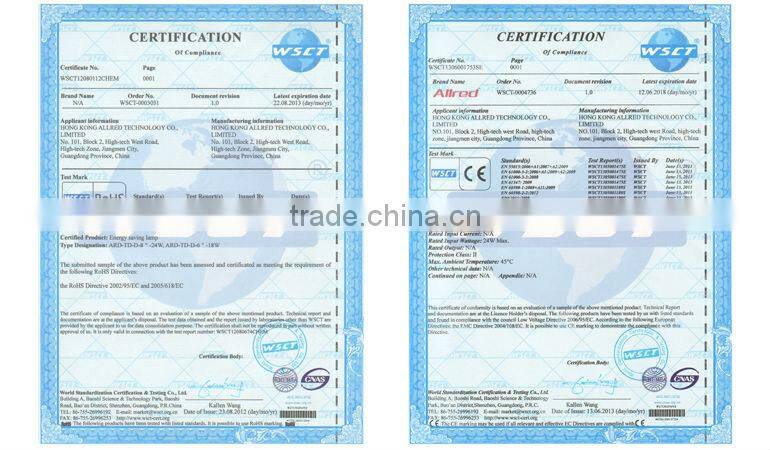 High lumen dimmable led downlight 3w5w7w12w15w18w24w