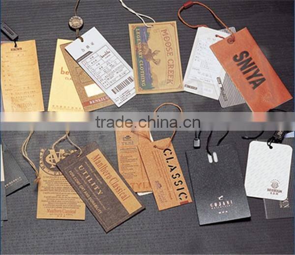 recycled jeans garment jeans paper hang tag with strings