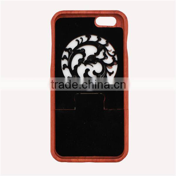 Cutomerized logo Dragon Circle Engrave Wood Phone Case TWO PARTS for Iphone 5/5s/6/6/6+