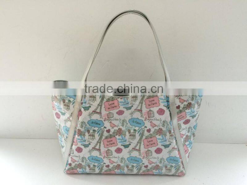 Canvas tote bag with coating