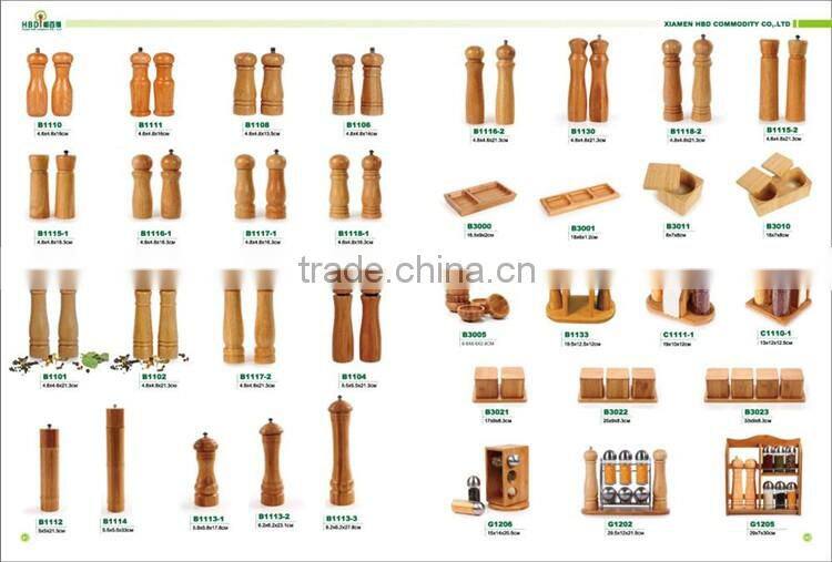 High quality wood pepper grinder wholesale