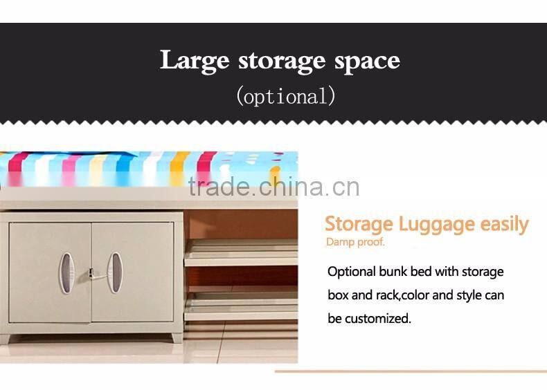 High quality modern design school dormitory use student metal bunk bed