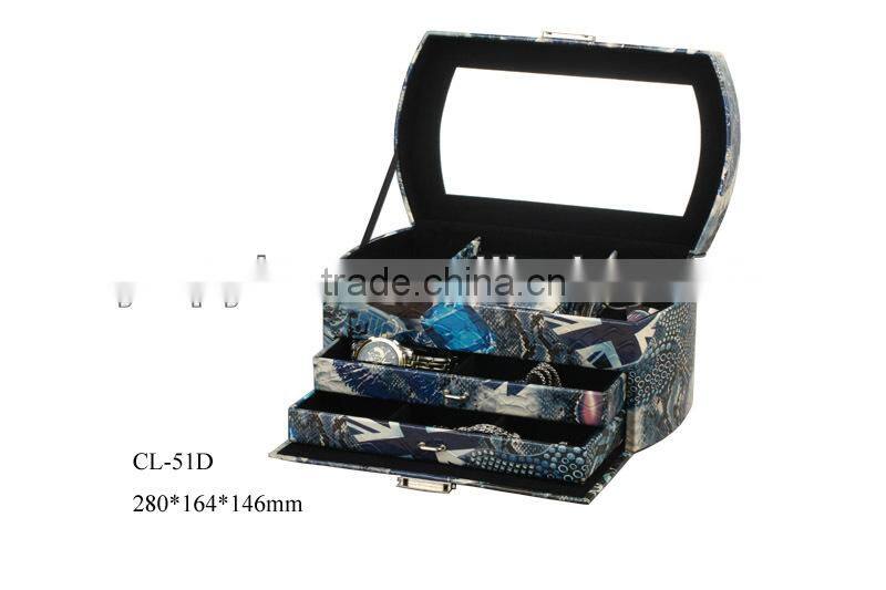 Promotional custom classics jewelry packaging case wholesale with mirror