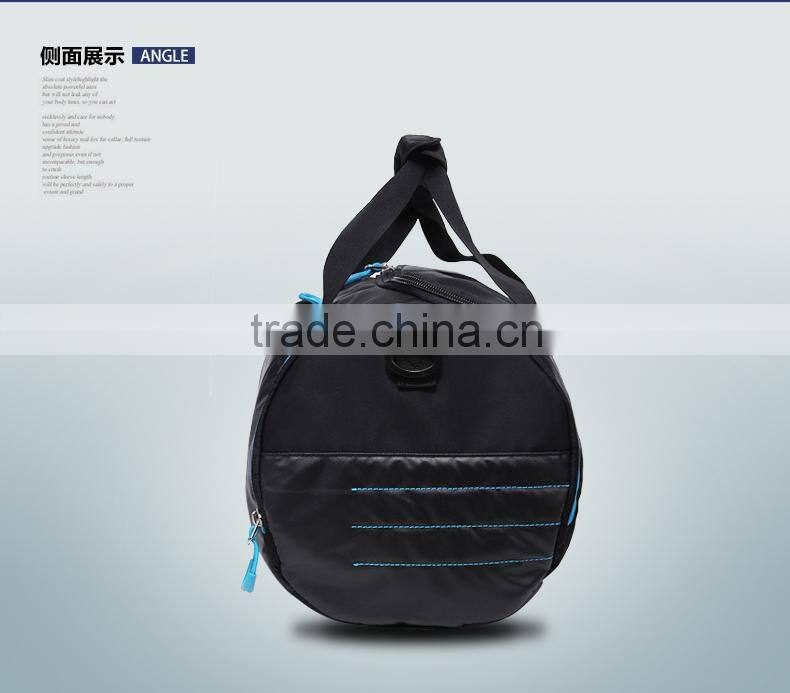 leather travel bag, pattern sports bag with shoes compartment