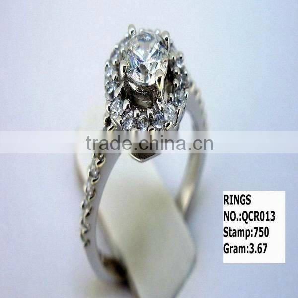 2013 elegant style 925 sterling silver ring with cheap price QCR010