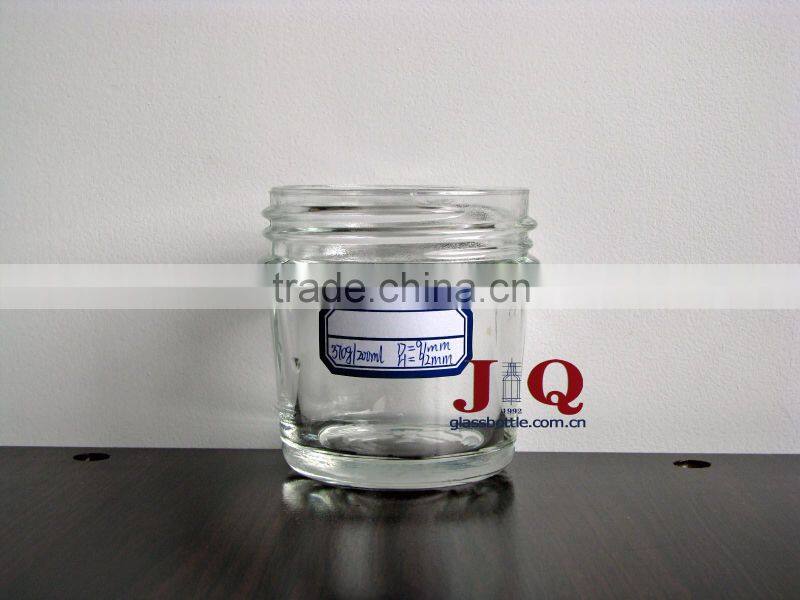 200ml clear glass food jar for jam and jelly