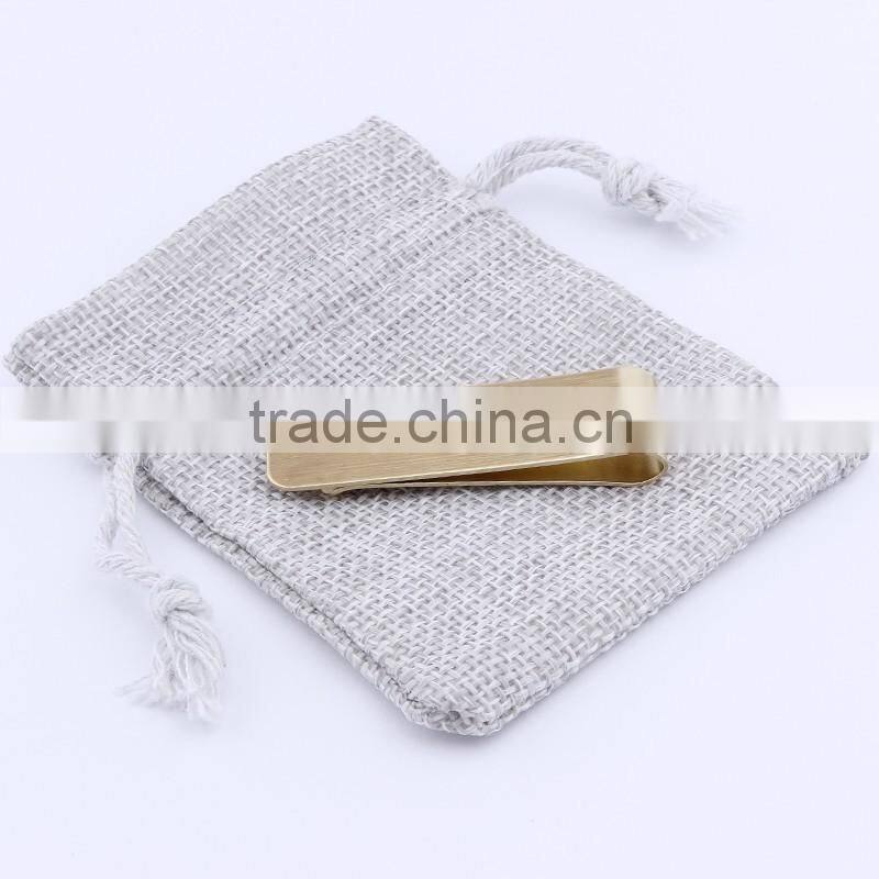 Direct sale online blank gold mental money clip for men