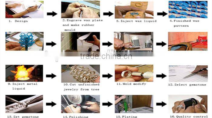 925 silver ring type earring factory direct sale rhodium / silver plated