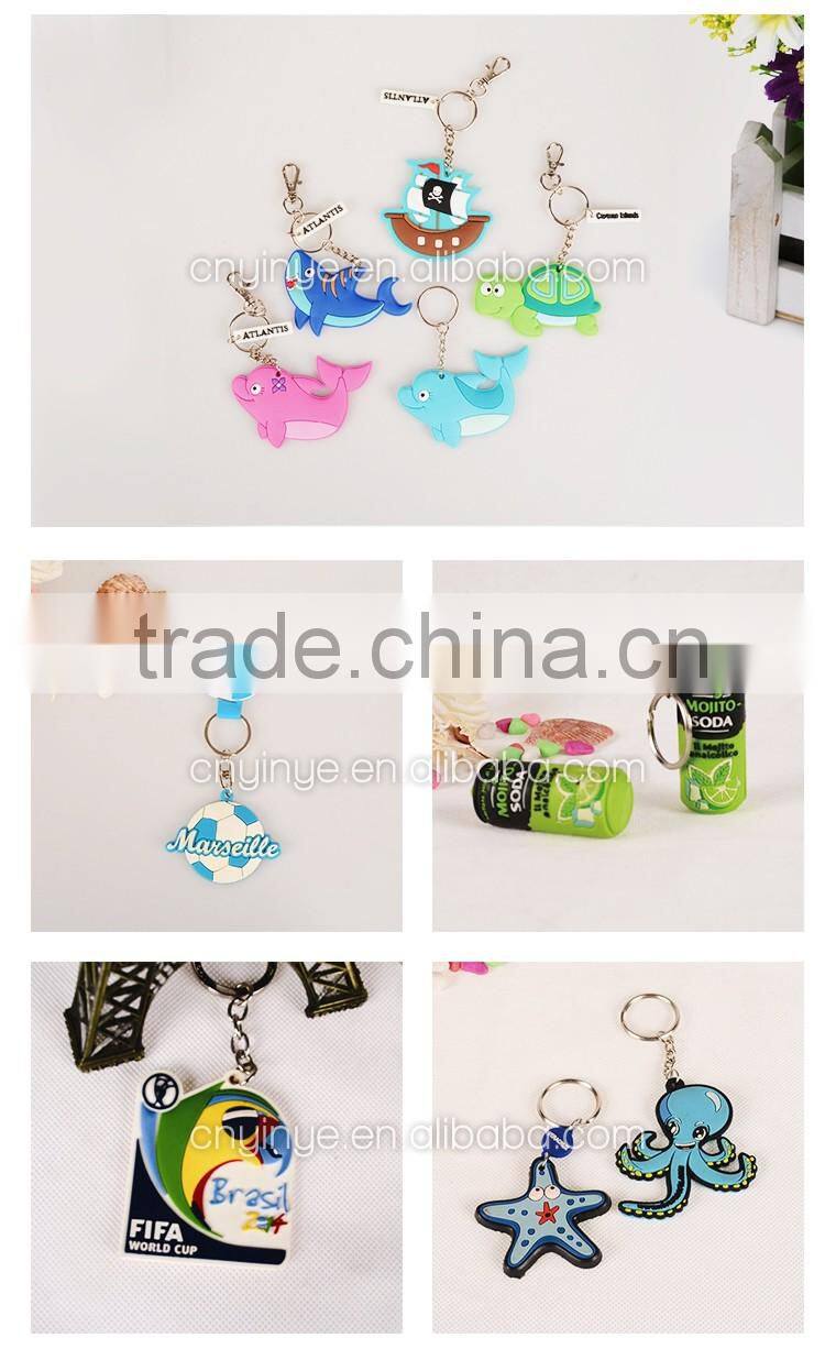 I LOVE NY flip-flop soft pvc keychain pvc rubber key chain