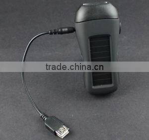 3led dynamo and solar tactical flashlight