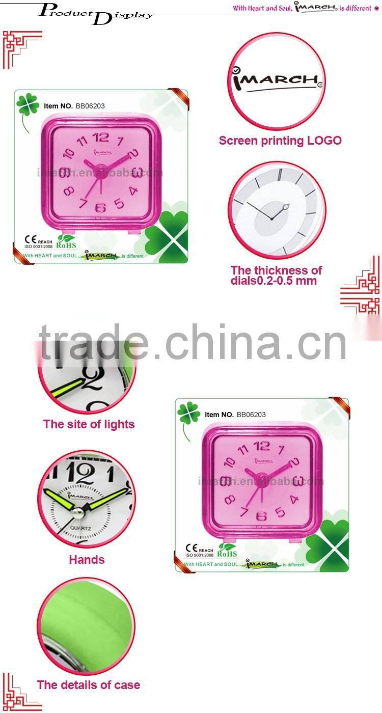 BB06203 mini travel alarm clock/selling well all over the world