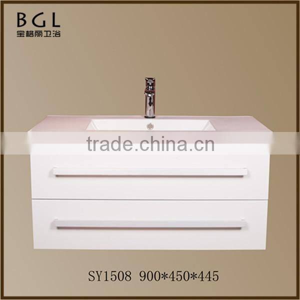 Luxury bathroom design Direct Marketing Factory White Painting Wall mounting Bathroom Vanity