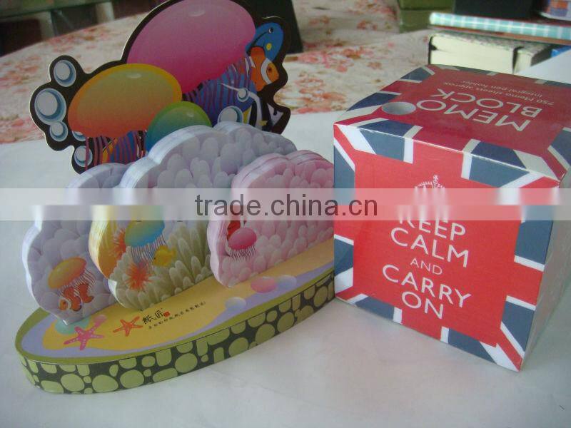 custom logo sticky note in different shapes