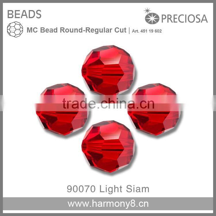 Regular Cut Glass Beads Round shape Preciosa MC Beads