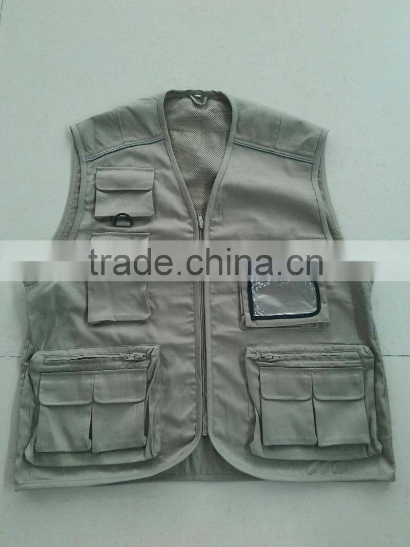 T/C multi-pockets work gilet