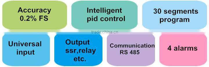 Yudian Brand Pt100 Temperature Gauge for Industrial Usage AI-716