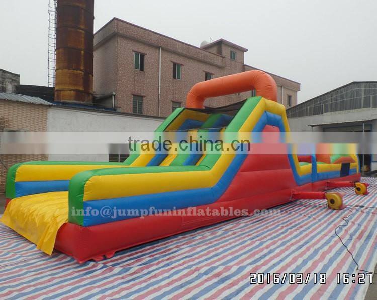24m Large Obstacle Course adults outdoor challenge sports Boot Camp Inflatable Course for sale
