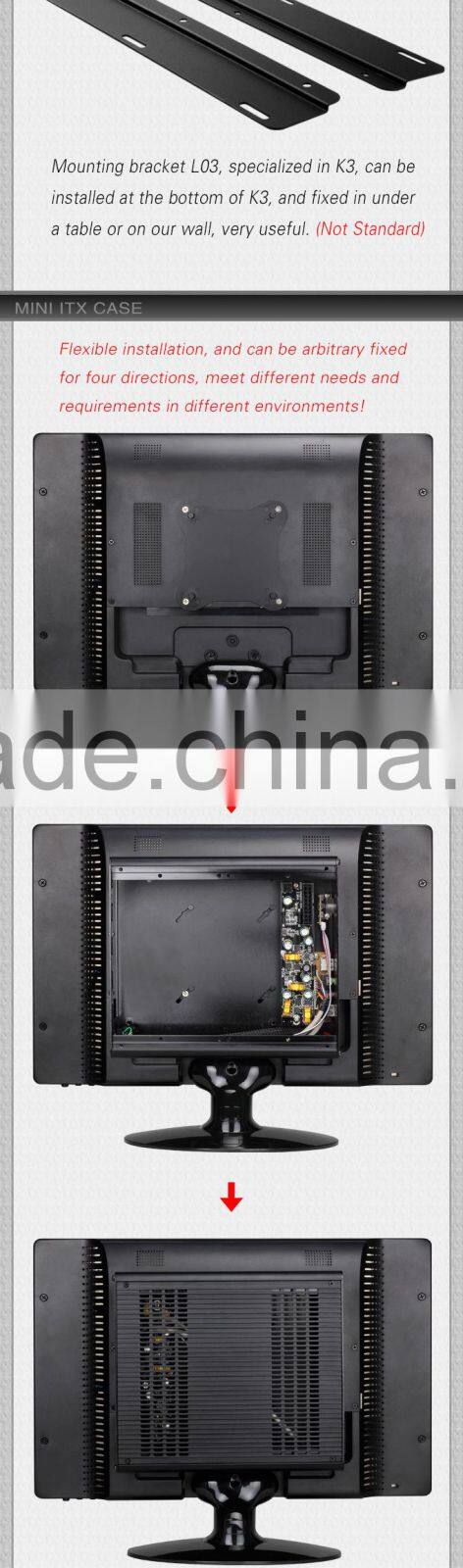 2015 latest design low price fanless mini itx aluminum case