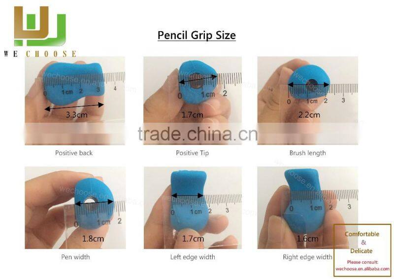 Safe and Comfortable silicone pencil grip help children holds a pen correctly Hot Selling handwriting helper