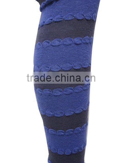 Women's buble striped stockings