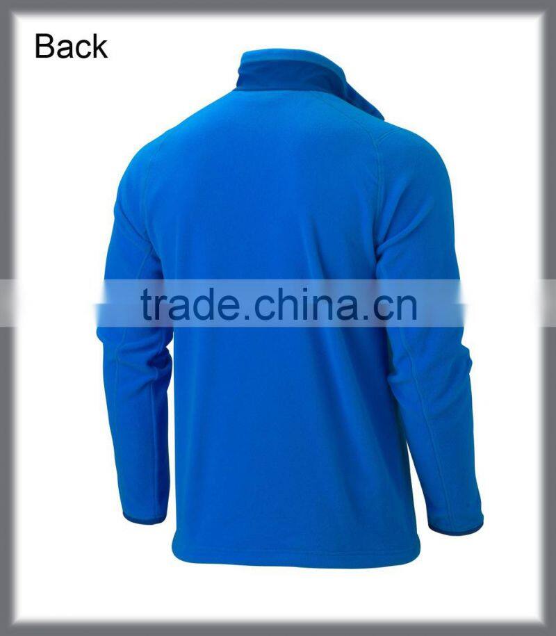 2015 china Hangzhou custom outdoor wholesale blue sport man polar fleece jacket