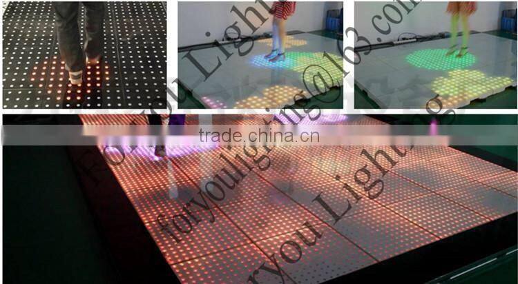 Highest Definition 15x15 Pixel Dot Stage Disco DJ Wedding Party NightClub DMX RGB Digital Anti-slip LED Dance Floor