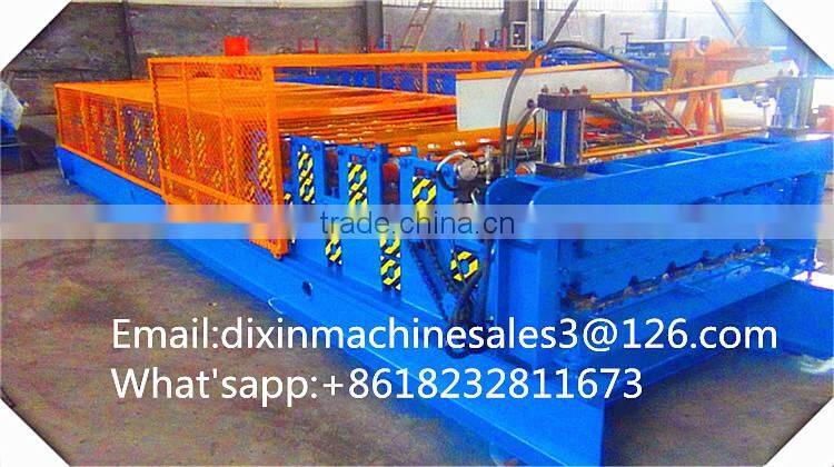 Alibaba China Roll Cutting Machinery Metal Roofing Double Layer Glazed Tile Forming Machine