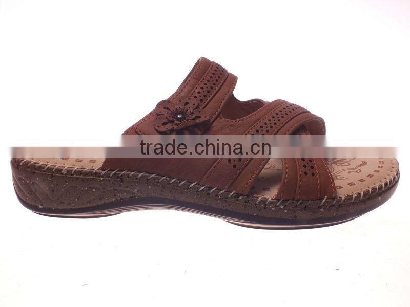 Ladies shoes free samples fashion design mark-thread sole slipper