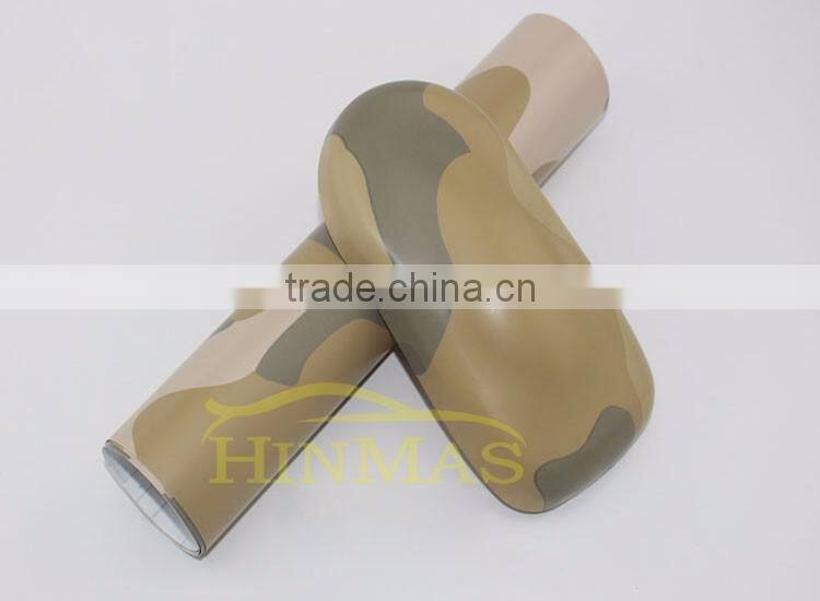 Best selling PVC Vinyl Film Bubble Free white camouflage car vinyl film for Car Wrapping