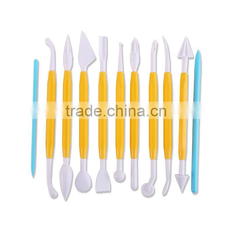 6 pieces plastic clay tool set