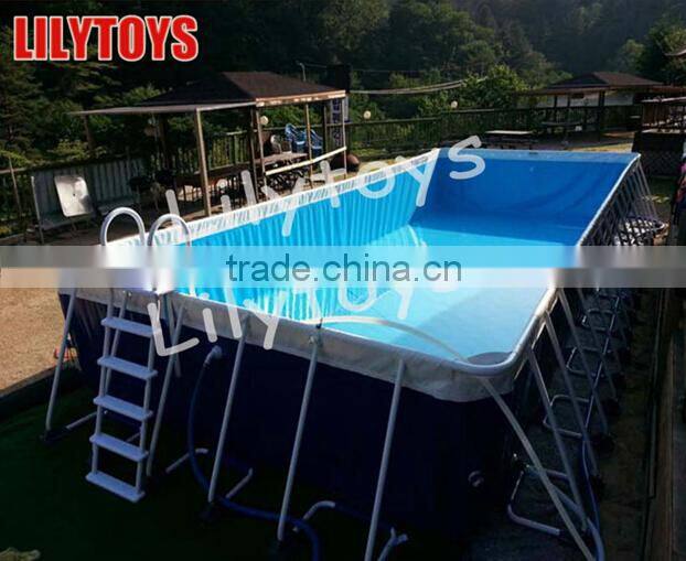 Inflatable amusement park/hot steel pools for sale/inflatable frame pool